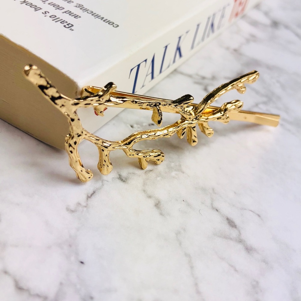 ❤️HP❤️ New! Tree Branch Hair Clip Hair Pin Gold